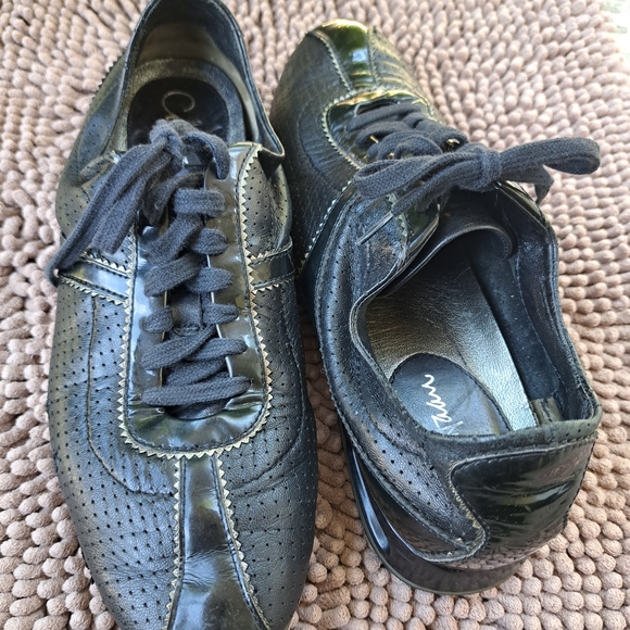 Cole Haan Nike  air  Leather  black Women Sneakers size 8.5  B - Picture 6 of 8